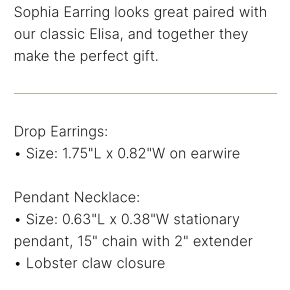 Kendra Scott Sophia Earrings & Elisa Necklace Rhodium Silver Platinum Drusy Set - Picture 3 of 6